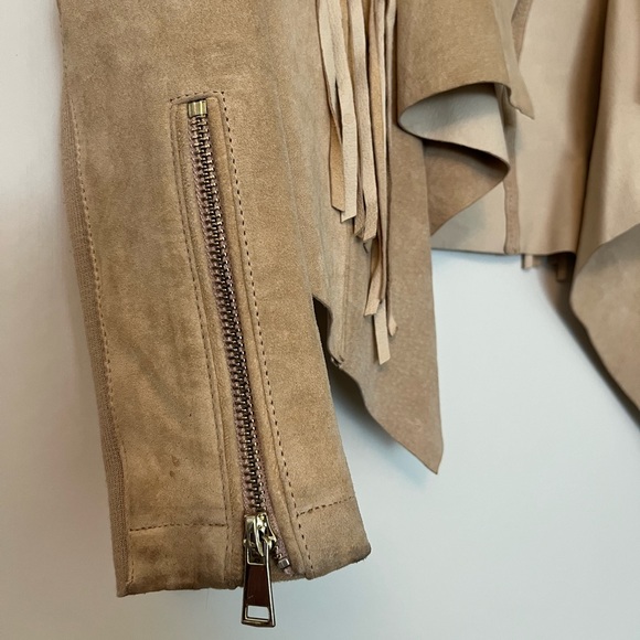 fringe leather jacket by River Island - Picture 4 of 4